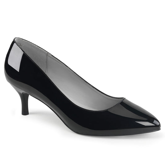 Pleaser Pink Label Pompe da donna Kitten-01 BLK PAT