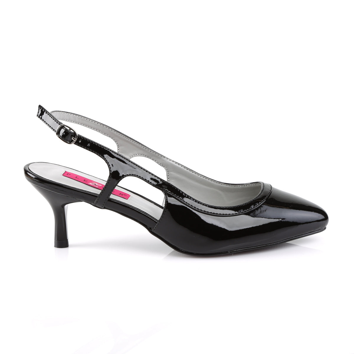 Pleaser Pink Label Pompe da donna Kitten-02 BLK PAT