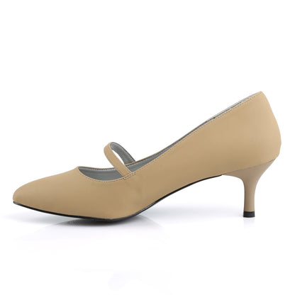 Pleaser Pink Label Pompe da donna Kitten-03 Taupe Nubuck.