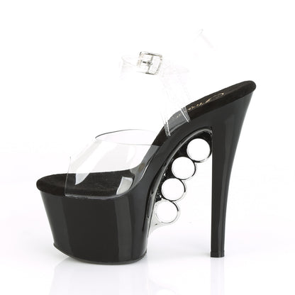 Pleaser Sandali da donna KNUCKS-708 CLR / BLK