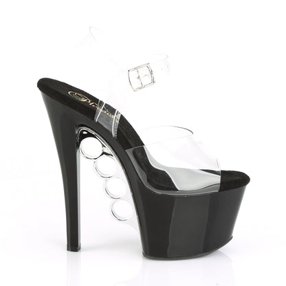 Pleaser Sandali da donna KNUCKS-708 CLR / BLK