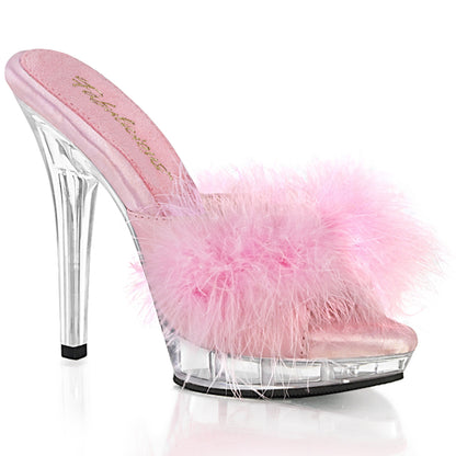 Fabulicious Sandali da donna LIP-101-8 B. Pelliccia satinata rosa / CLR