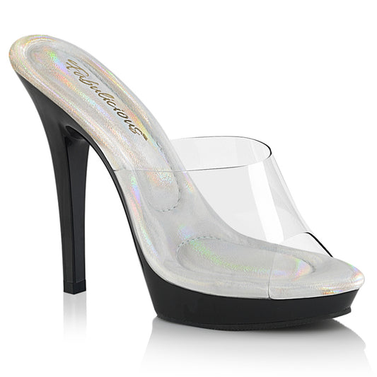 Fabulicious Sandali da donna LIP-101 CLR-SLV / BLK