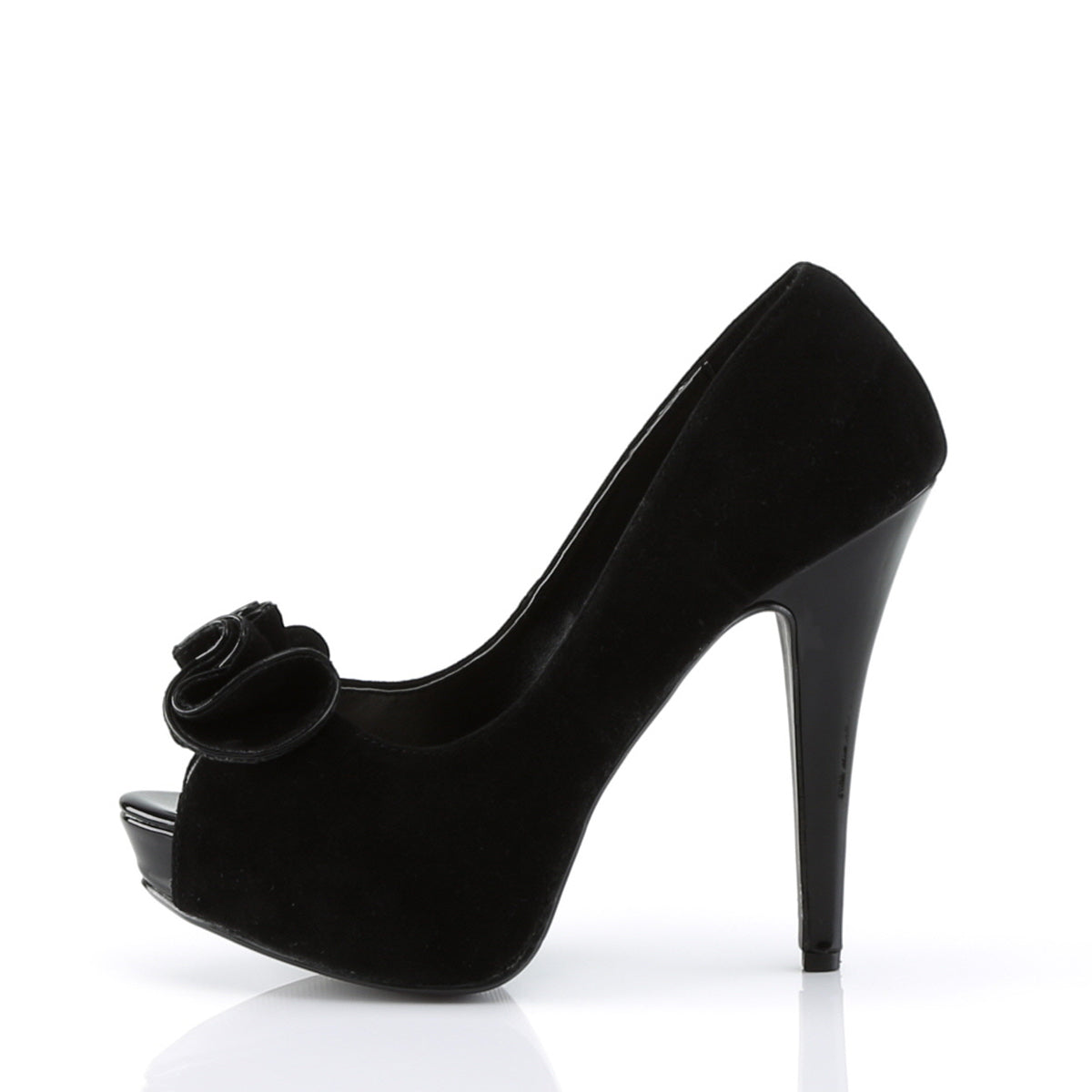 Pin Up Couture Pompe da donna LOLITA-10 BLK Suede PU