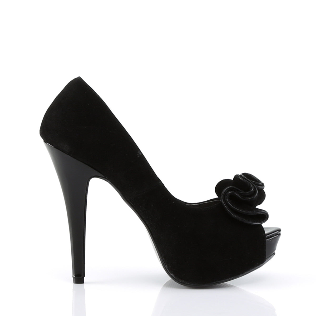 Pin Up Couture Womens Pumps LOLITA-10 Blk Suede Pu