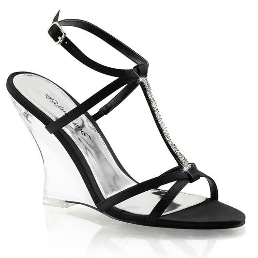 Fabulicious Sandali da donna LOVELY-428 Blk Satin / CLR