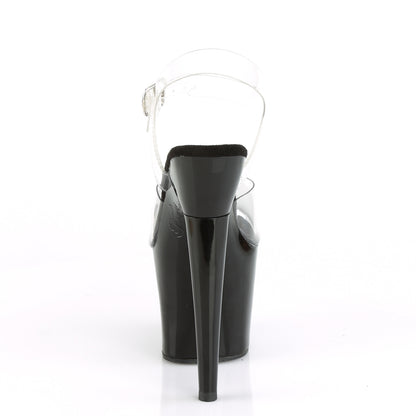 Pleaser Women's Platform Shoes LOVETHORN-708 Clr/Blk