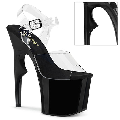 Pleaser Women's Platform Shoes LOVETHORN-708 Clr/Blk