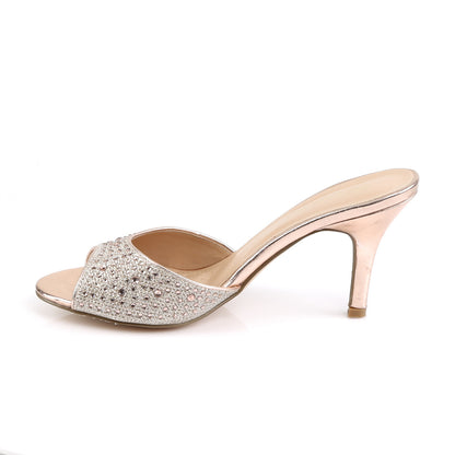 Fabulicious Pompe da donna LUCY-01 tessuto in maglia glitter oro