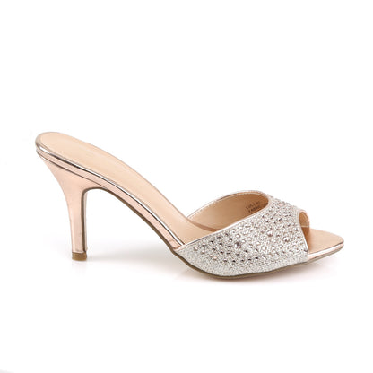 Fabulicious Pompe da donna LUCY-01 tessuto in maglia glitter oro