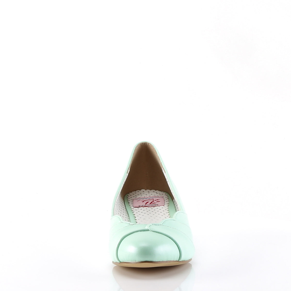 Pin Up Couture Womens Pumps LULU-05 Mint Faux Leather