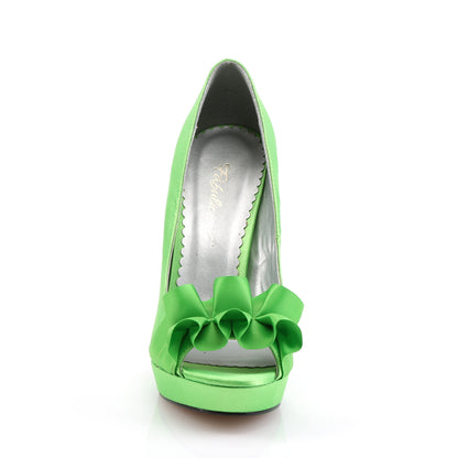 Fabulicious Pompe da donna LUMINA-42 raso verde mela