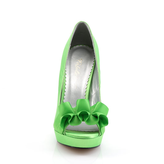 Fabulicious Pompe da donna LUMINA-42 raso verde mela