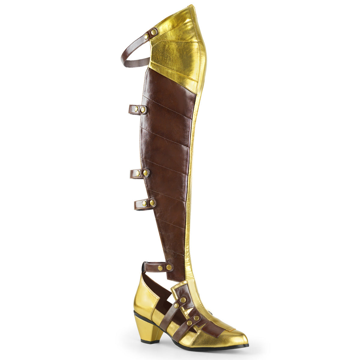 Funtasma Stivali da donna MAIDEN-8830 PU Brown-Gold