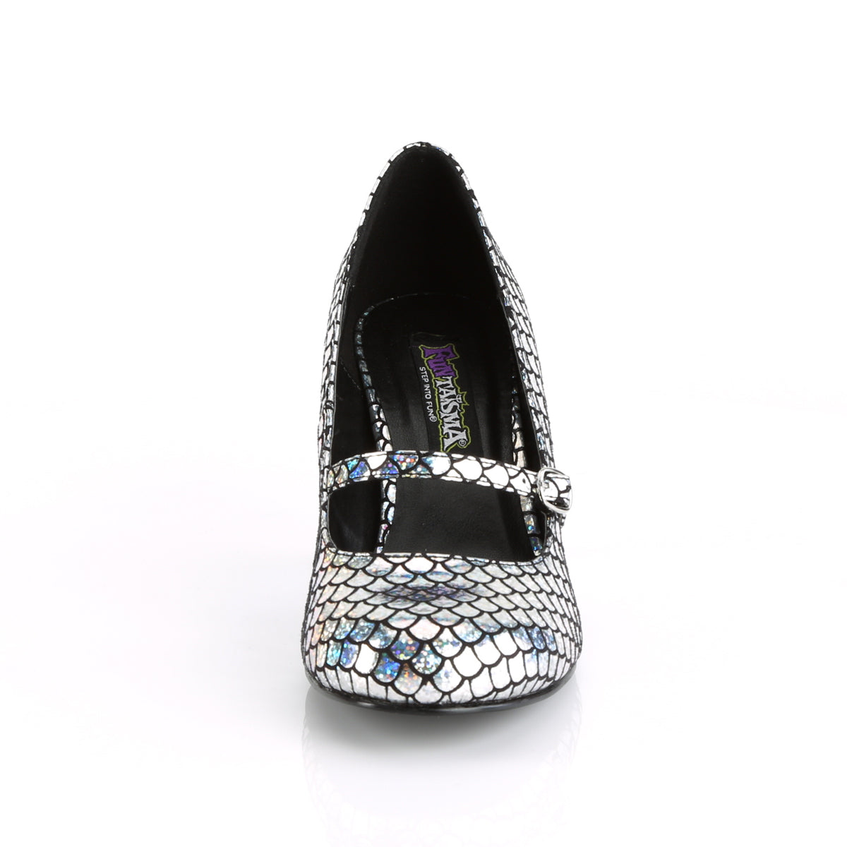 Funtasma Womens Pumps MERMAID-70 Silver Hologram Pu