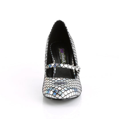 Funtasma Womens Pumps MERMAID-70 Silver Hologram Pu