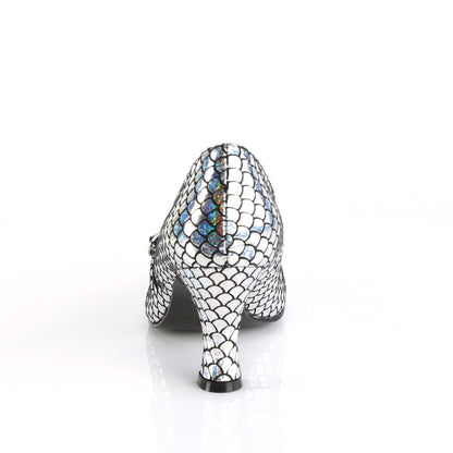 Funtasma Womens Pumps MERMAID-70 Silver Hologram Pu