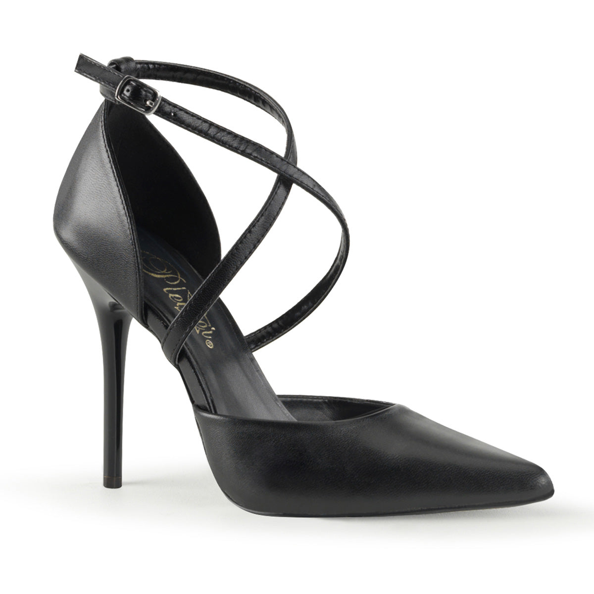 Pleaser Pompe da donna MILAN-42 pelle BLK