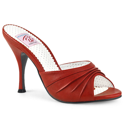 Pin Up Couture Pompe da donna MONROE-01 in ecopelle rossa