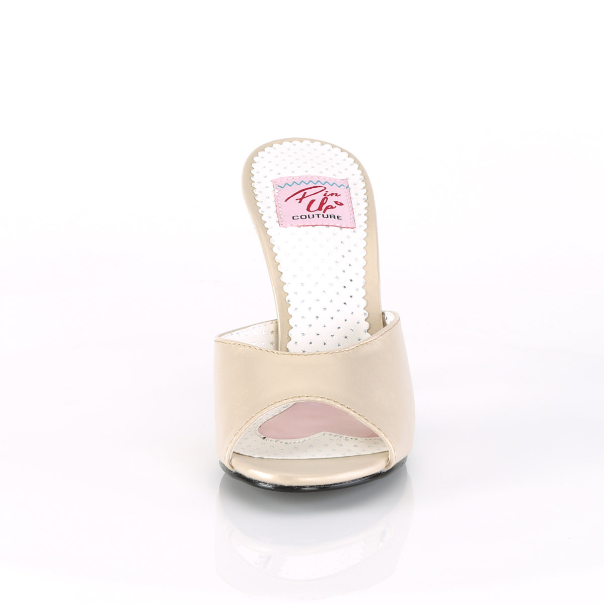 Pin Up Couture Pompe da donna MONROE-05 cel-cuoio di champagne