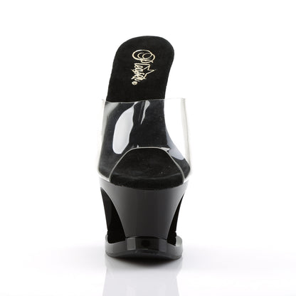 Pleaser Sandali da donna MOON-701HRS CLR / BLK-RED
