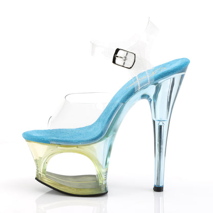 Pleaser Sandali da donna MOON-708mct clr / lt. Blu colorato
