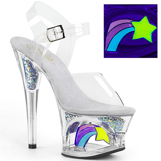 Pleaser Sandali da donna MOON-708rss CLR / CLR