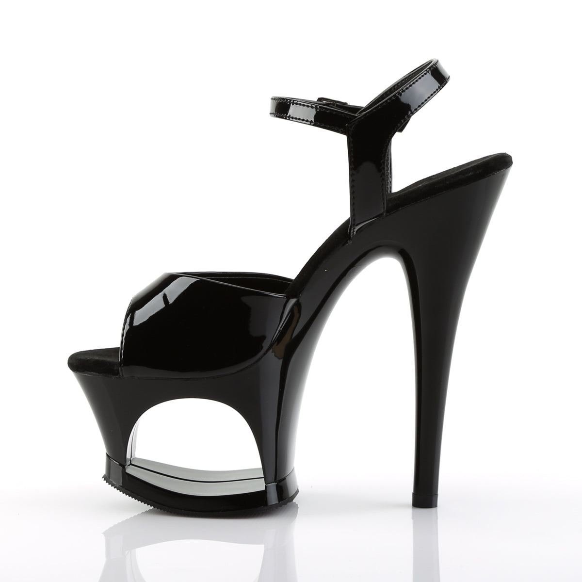 Pleaser Womens Sandals MOON-709 Blk/Blk