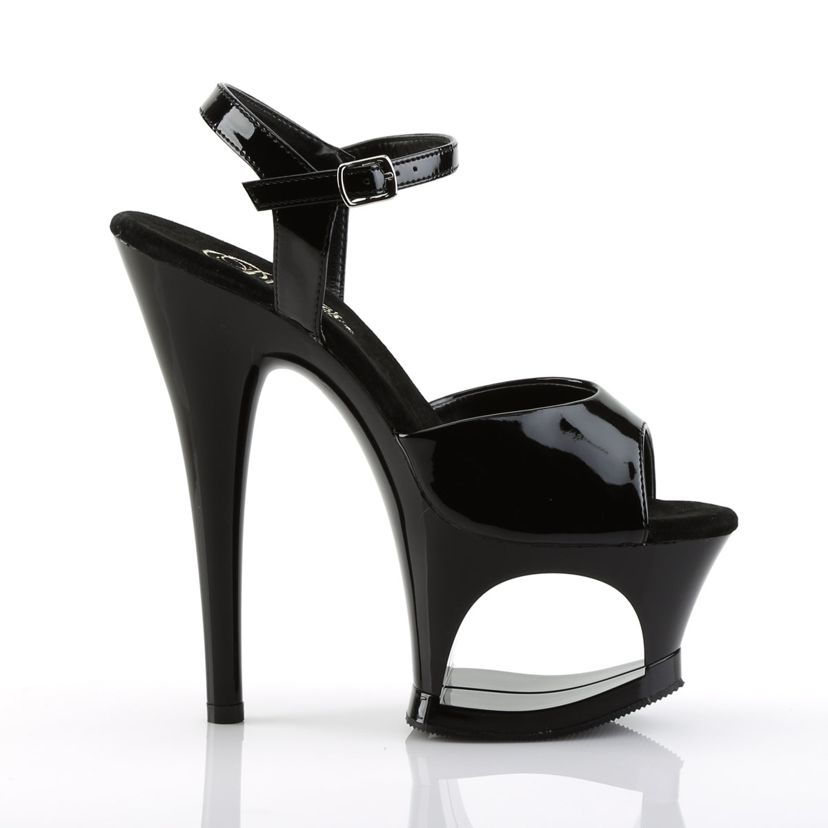 Pleaser Womens Sandals MOON-709 Blk/Blk