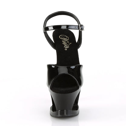 Pleaser Sandali da donna MOON-709CAT BLK / BLK-SLV