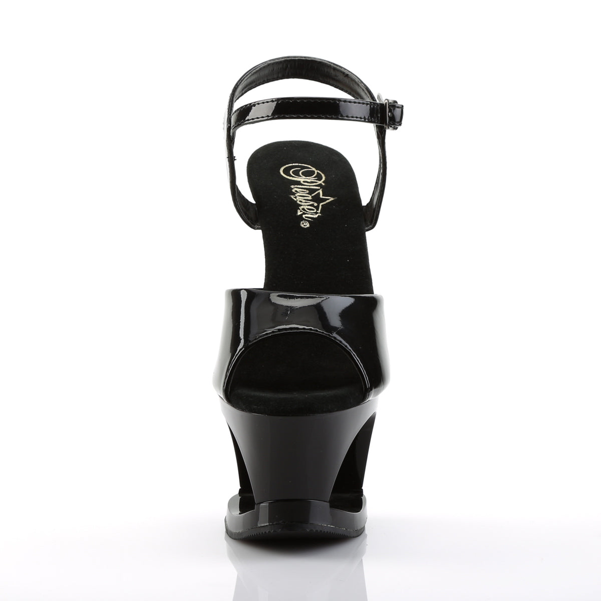 Pleaser Womens Sandals MOON-709SK Blk/Blk-Pewter