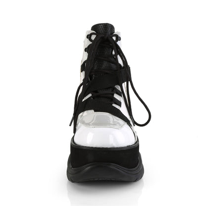 DemoniaCult Stivali da uomo NEPTUNE-181 wht vegan in pelle multi