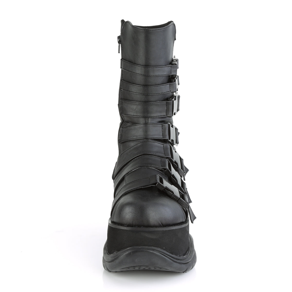 DemoniaCult Stivali da uomo NEPTUNE-210 pelle vegana BLK
