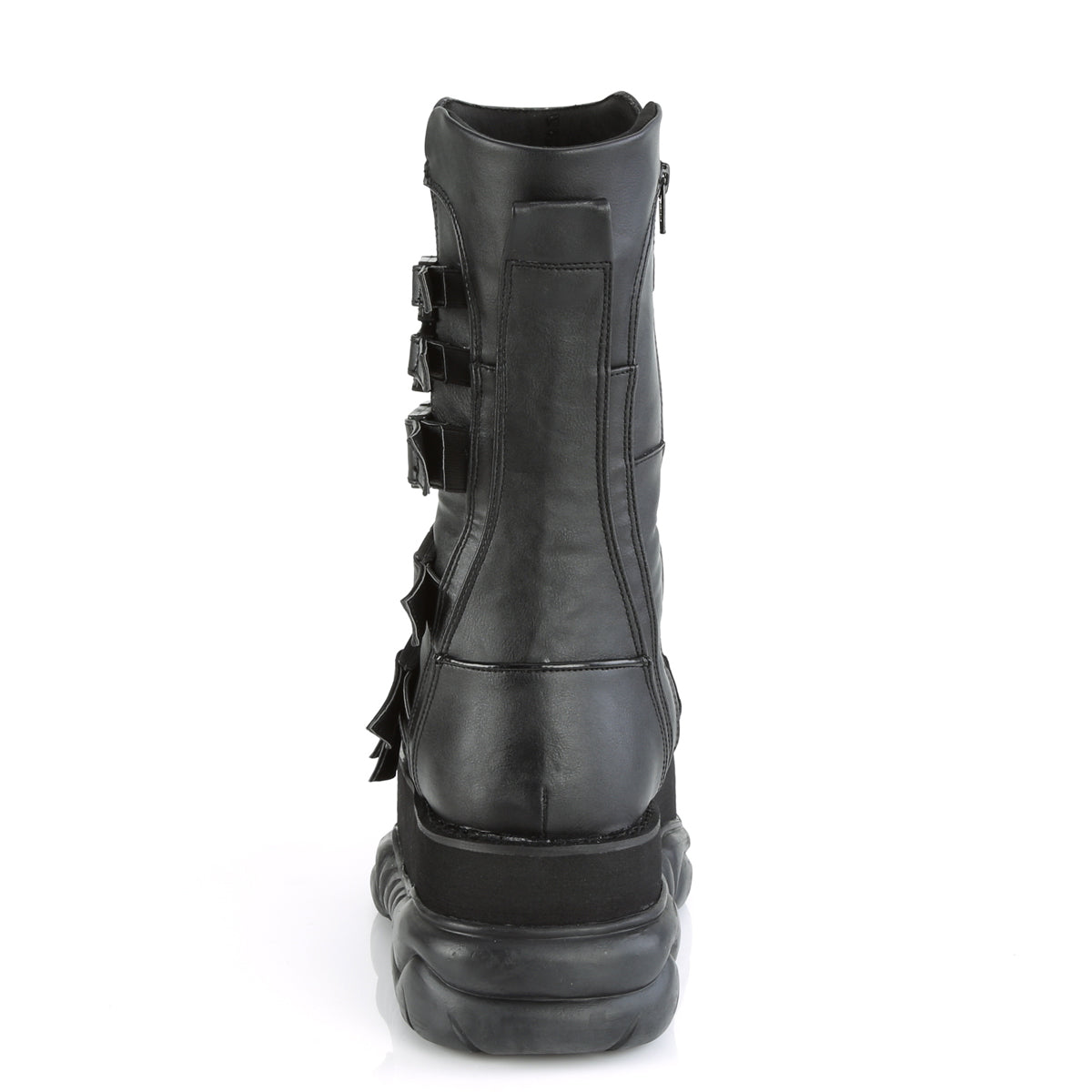 DemoniaCult Stivali da uomo NEPTUNE-210 pelle vegana BLK