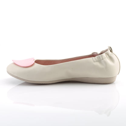 Pin Up Couture Pompe da donna OLIVE-05 Crema in ecopelle