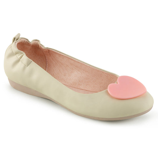 Pin Up Couture Pompe da donna OLIVE-05 Crema in ecopelle