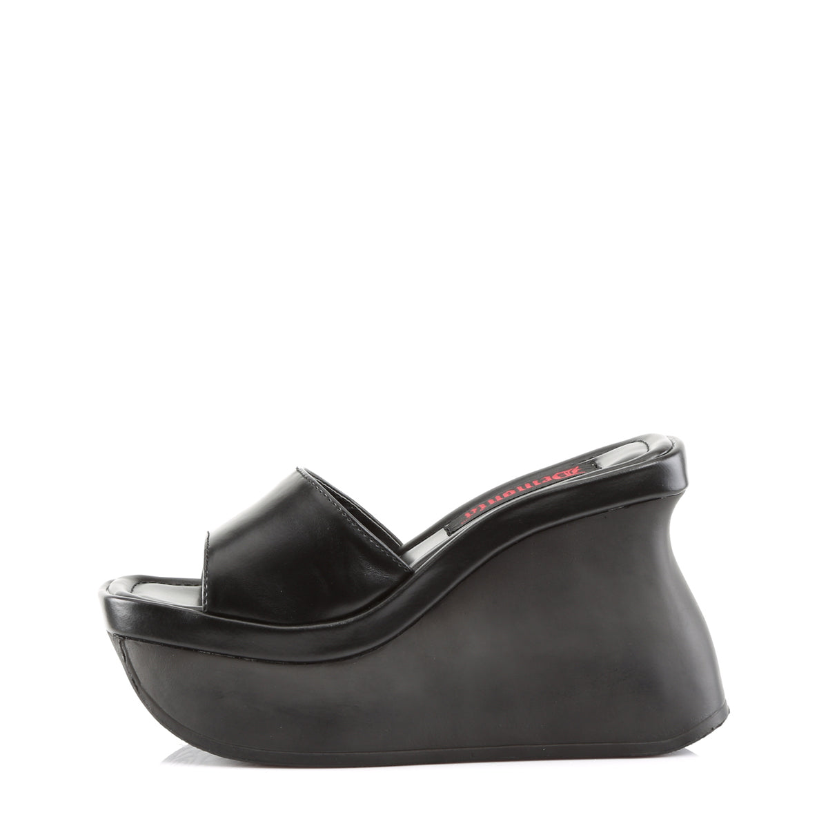 DemoniaCult Sandali femminili PACE-01 pelle vegana BLK