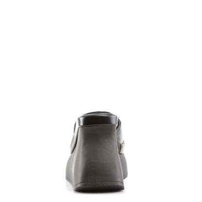 DemoniaCult Sandali femminili PACE-01 pelle vegana BLK