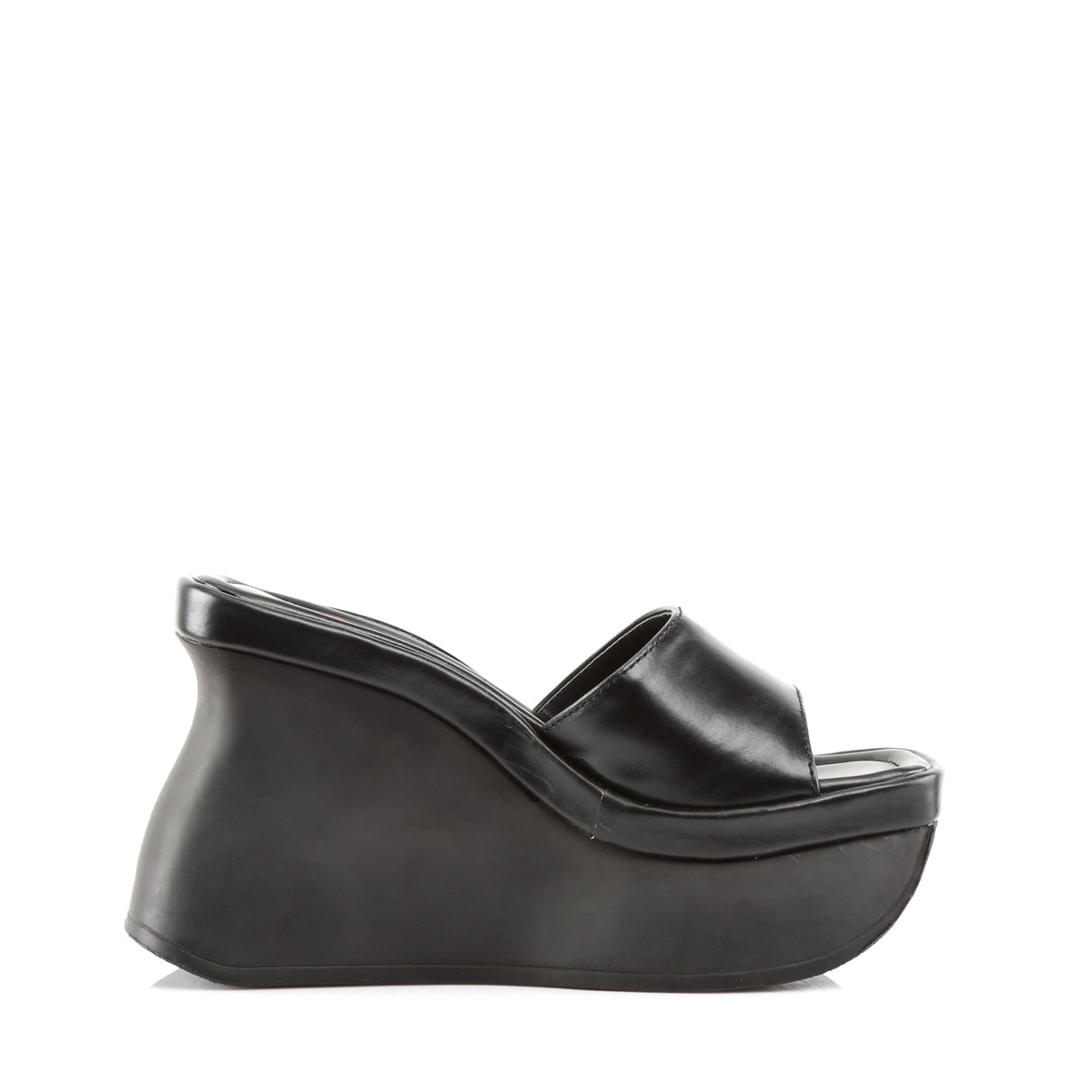 DemoniaCult Sandali femminili PACE-01 pelle vegana BLK