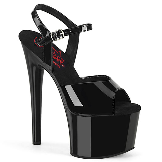 Pleaser  Sandali PASSION-709 BLK PAT / BLK