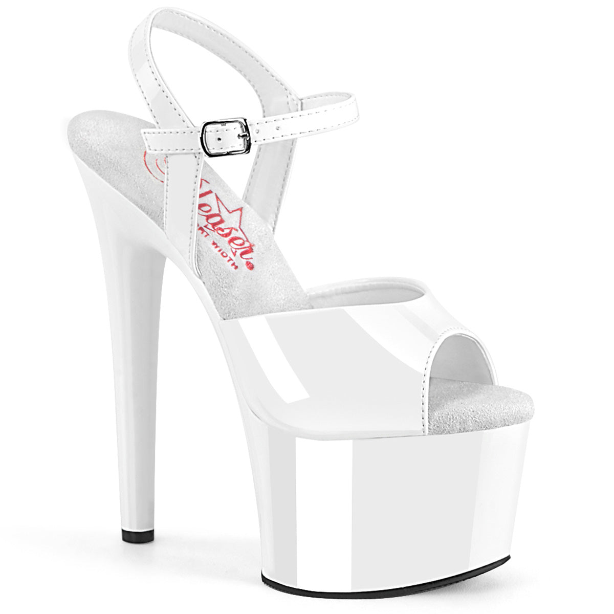 Pleaser  Sandali PASSION-709 WHT Pat / Wht