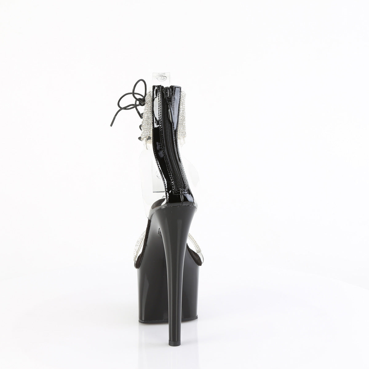 Pleaser   PASSION-727RS Clr-Blk/Blk