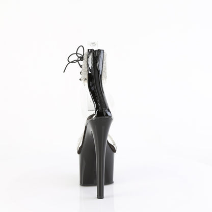 Pleaser   PASSION-727RS Clr-Blk/Blk