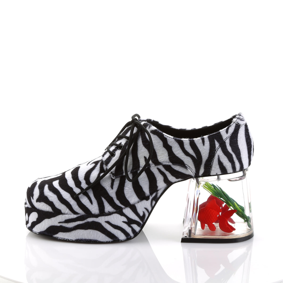 Funtasma Scarpa bassa da uomo PIMP-02 Pelliccia Zebra.