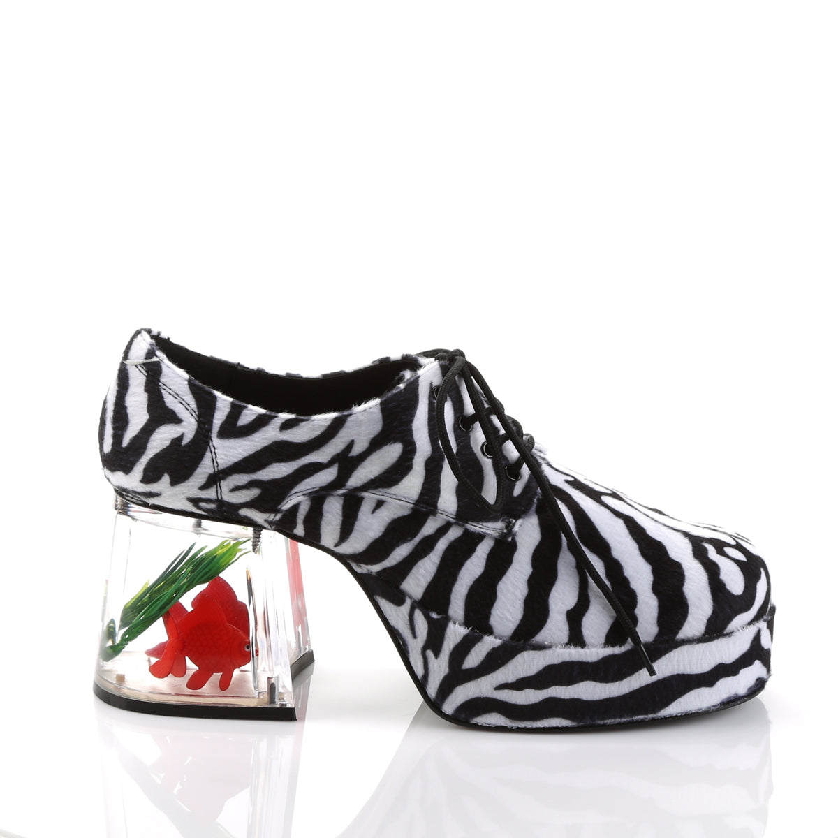 Funtasma Scarpa bassa da uomo PIMP-02 Pelliccia Zebra.