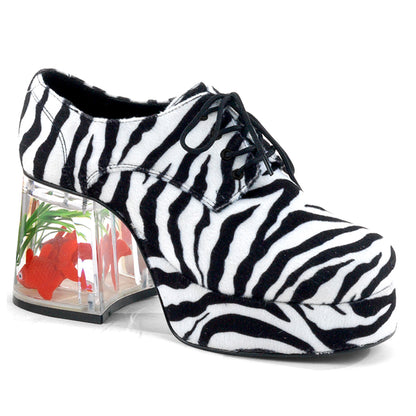Funtasma Scarpa bassa da uomo PIMP-02 Pelliccia Zebra.