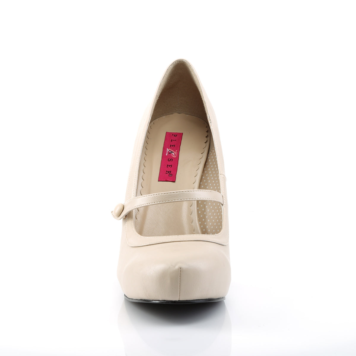 Pleaser Pink Label Pompe da donna PINUP-01 Crema in ecopelle