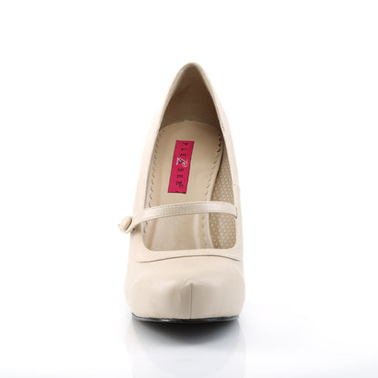 Pleaser Pink Label Pompe da donna PINUP-01 Crema in ecopelle