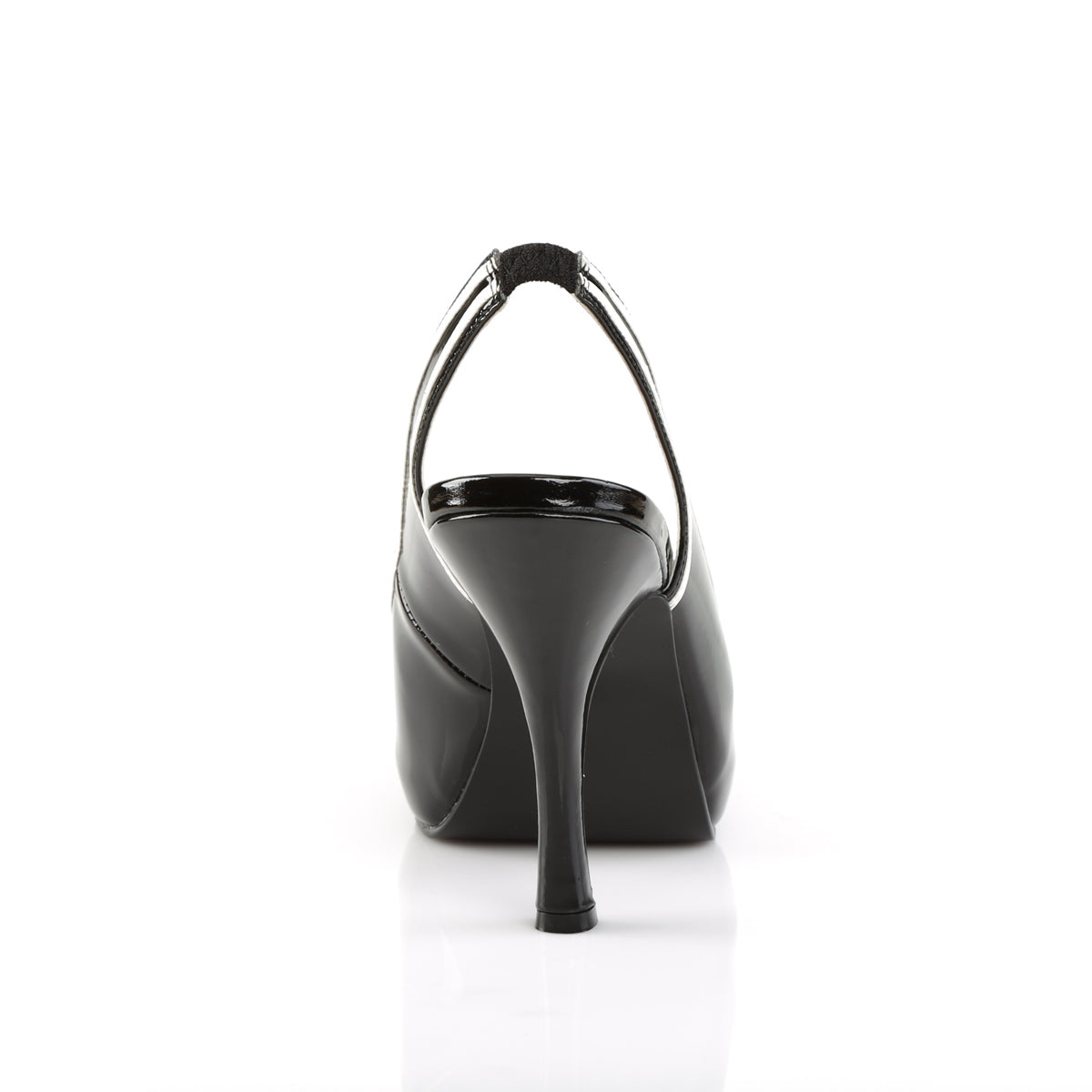 Pleaser Pink Label Womens Pumps PINUP-10 Blk-Wht Pat