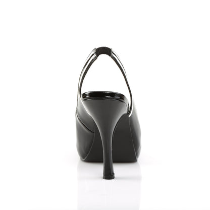 Pleaser Pink Label Womens Pumps PINUP-10 Blk-Wht Pat